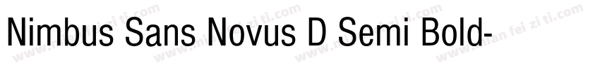 Nimbus Sans Novus D Semi Bold字体转换